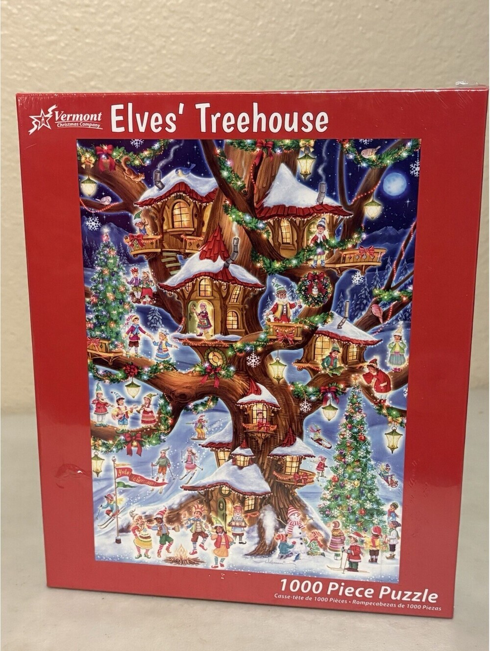 Vermont Christmas Company Elves' Treehouse 1000 Piece Jigsaw Puzzle By Randy Wol